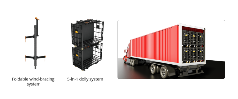 Wind-Bracing & Efficient Transport System